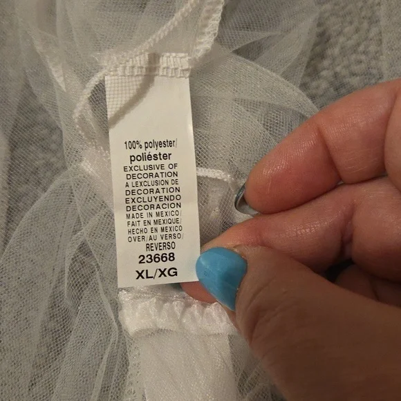 White Bridal Sheer Robe - Picture 4 of 4